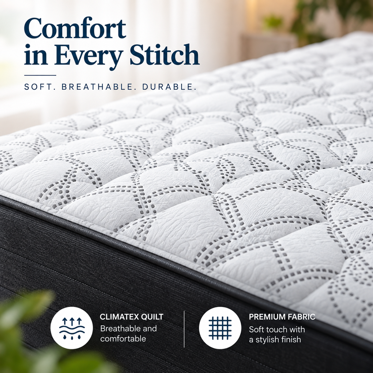 Sleepmaker Barossa Comfort Full Width Pocket 25cm Matress -  Medium