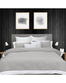 Bas Phillips New York Quilt Cover Set - Pewter/White Bas Phillips