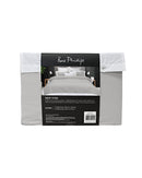 Bas Phillips New York Quilt Cover Set - Pewter/White Bas Phillips