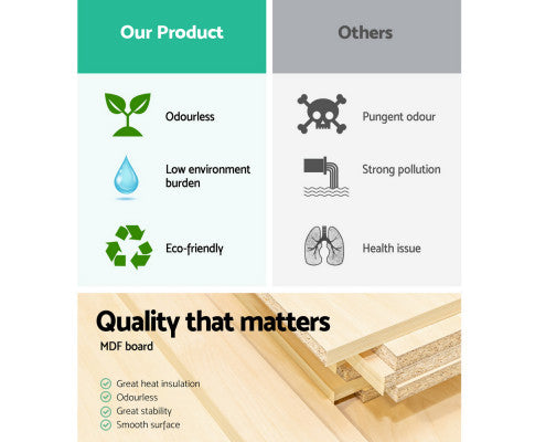 Shoe Cabinet Bench Shoes Organiser Storage Rack Wooden Cupboard 15 Pairs Artiss