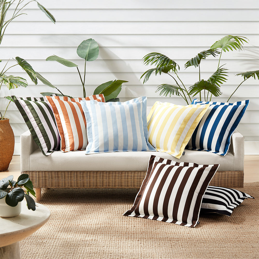 Zaab | Casa Stripe Filled Outdoor Cushion 50X50Cm