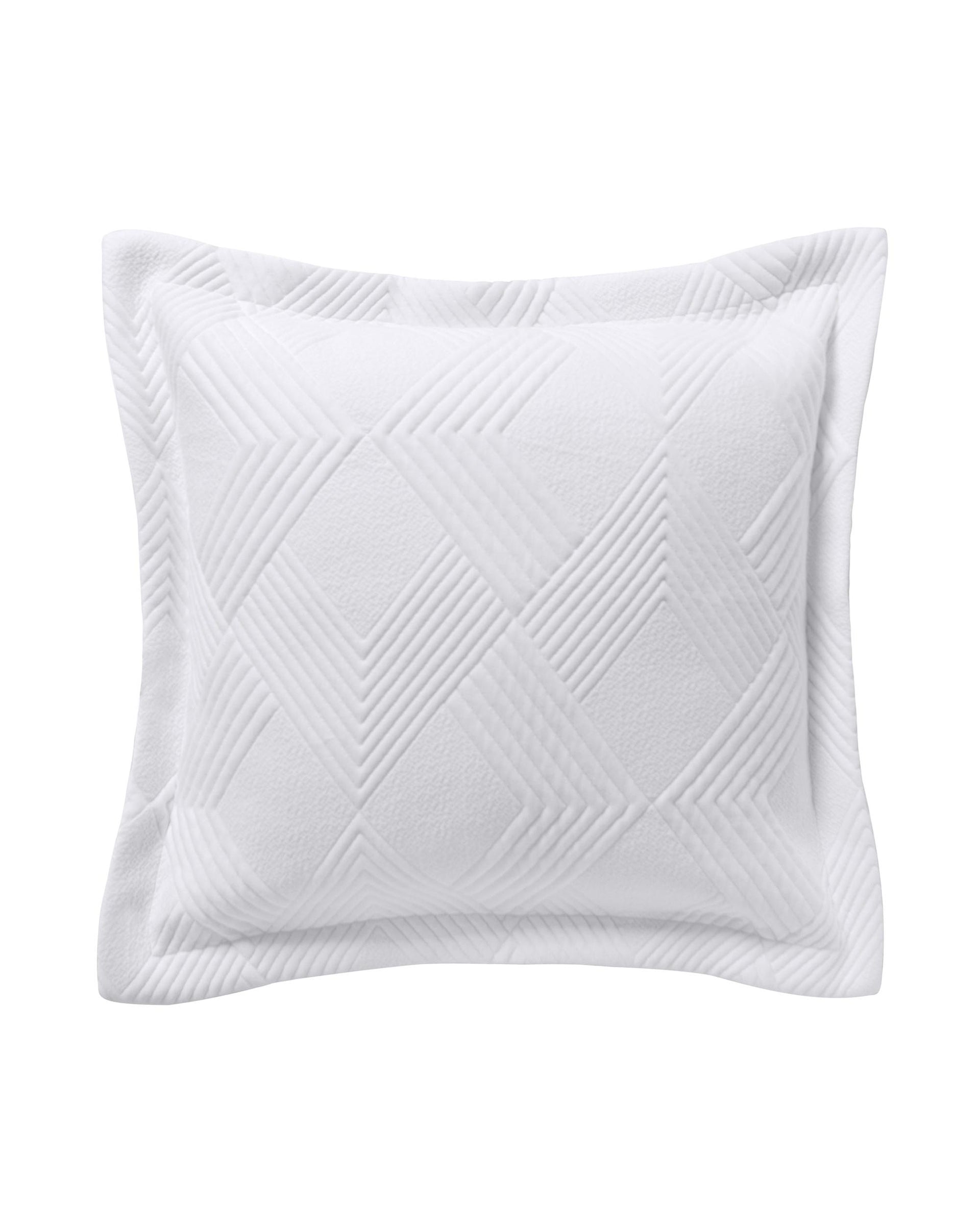 Bianca Bedding Cassiano White Polyester Jacquard Coverlet Set Bianca Bedding