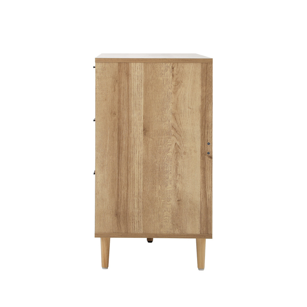 NÁTTÚRULEGT 6 Chest of Drawers Dresser Tallboy Natural Oikiture