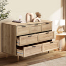 CASSETTI 7 Chest of Drawers Dresser Tallboy Natural Oikiture