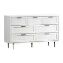 CASSETTIERA 7 Chest of Drawers Dresser Tallboy White Oikiture