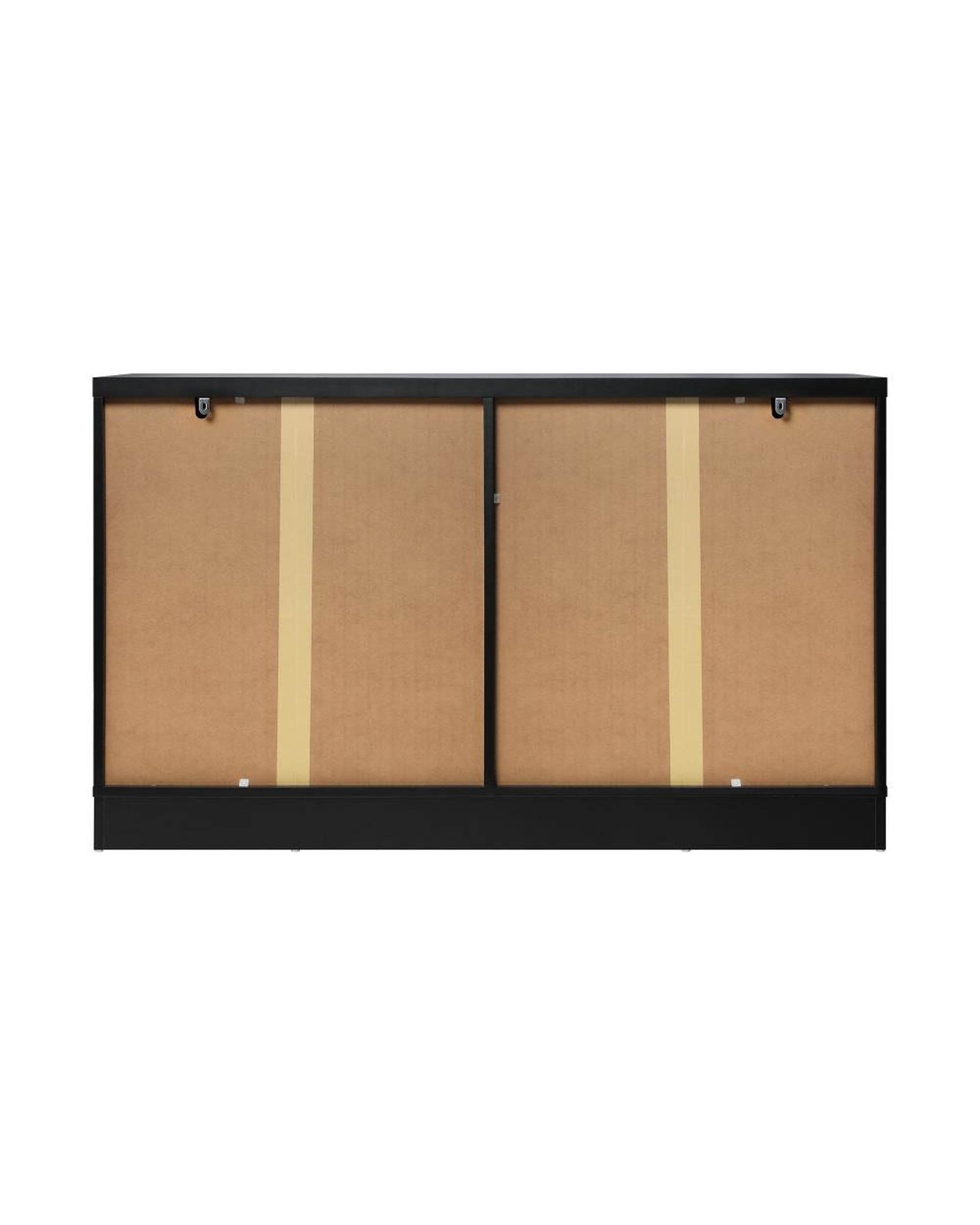 DAIN Chest of Drawers with 6 Drawers Dresser Tallboy Storage Cabinet Black Oikiture