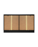 DAIN Chest of Drawers with 6 Drawers Dresser Tallboy Storage Cabinet Black Oikiture