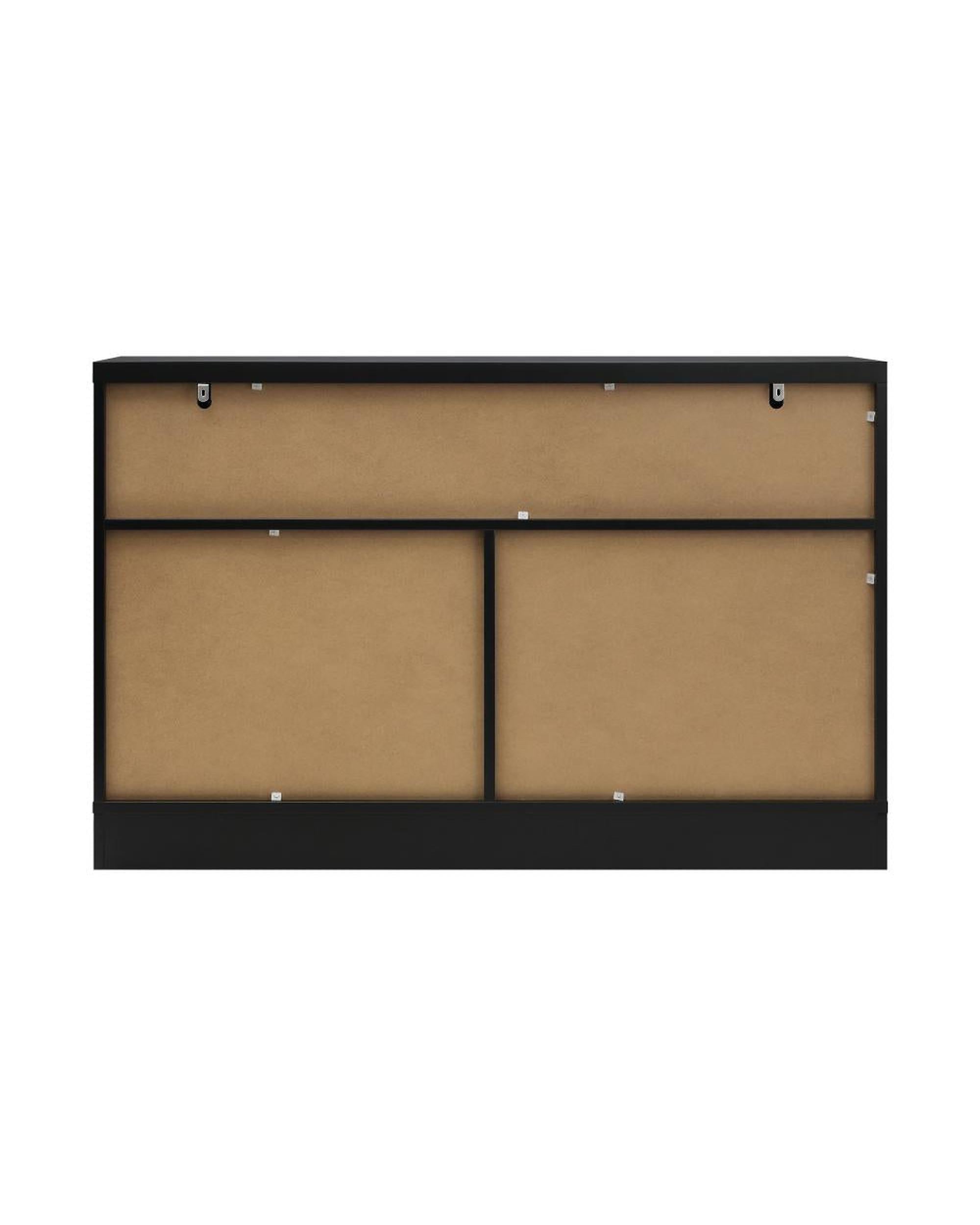 DAIN Chest of Drawers with 7 Drawers Dresser Tallboy Storage Cabinet Black Oikiture