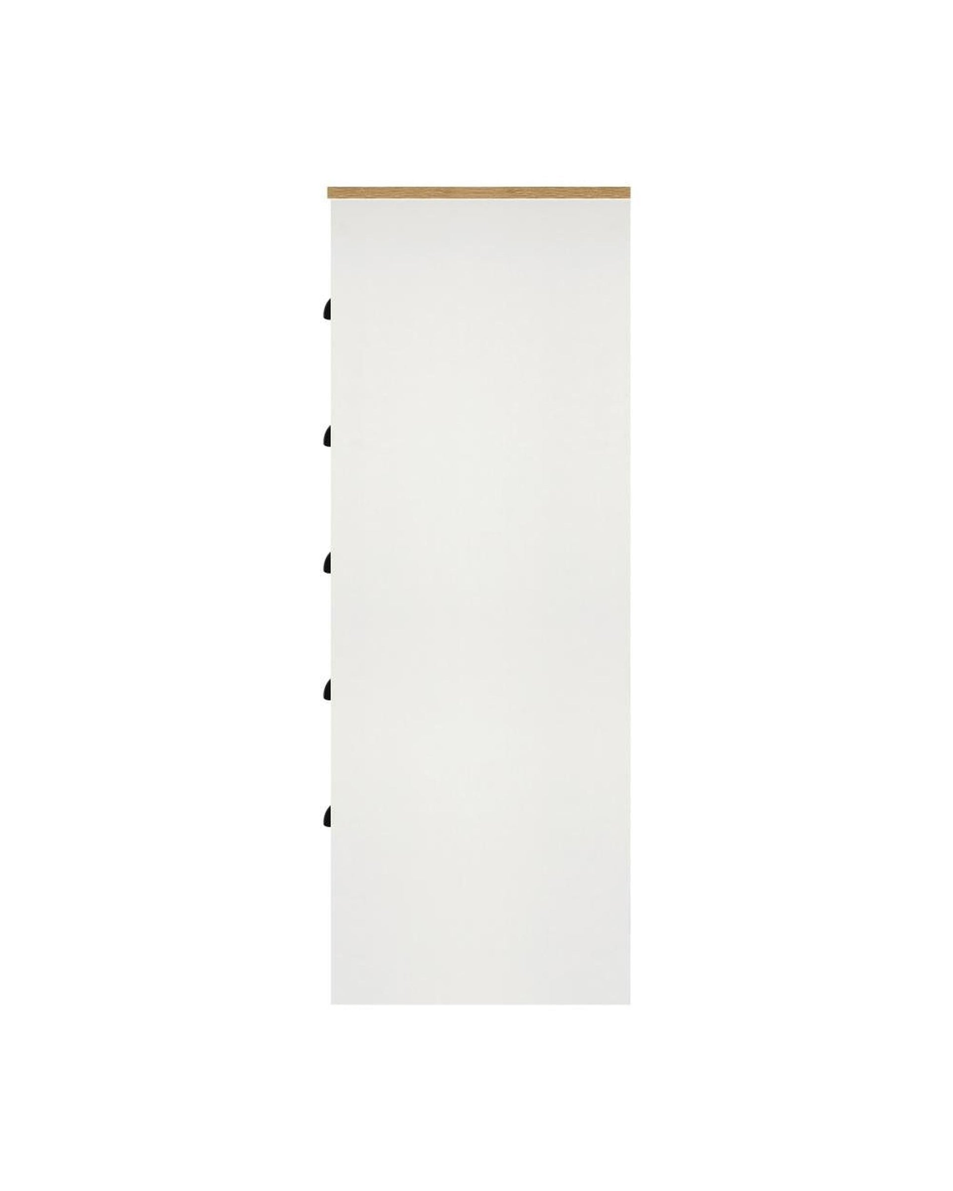 ALDO Tallboy Chest of Drawer Dresser with 6 Drawers Bedroom Storage Cabinet White Oikiture