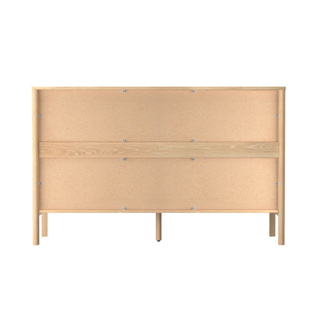 6 Chest Of Drawers Dresser Lowboy Handle-Free Natural