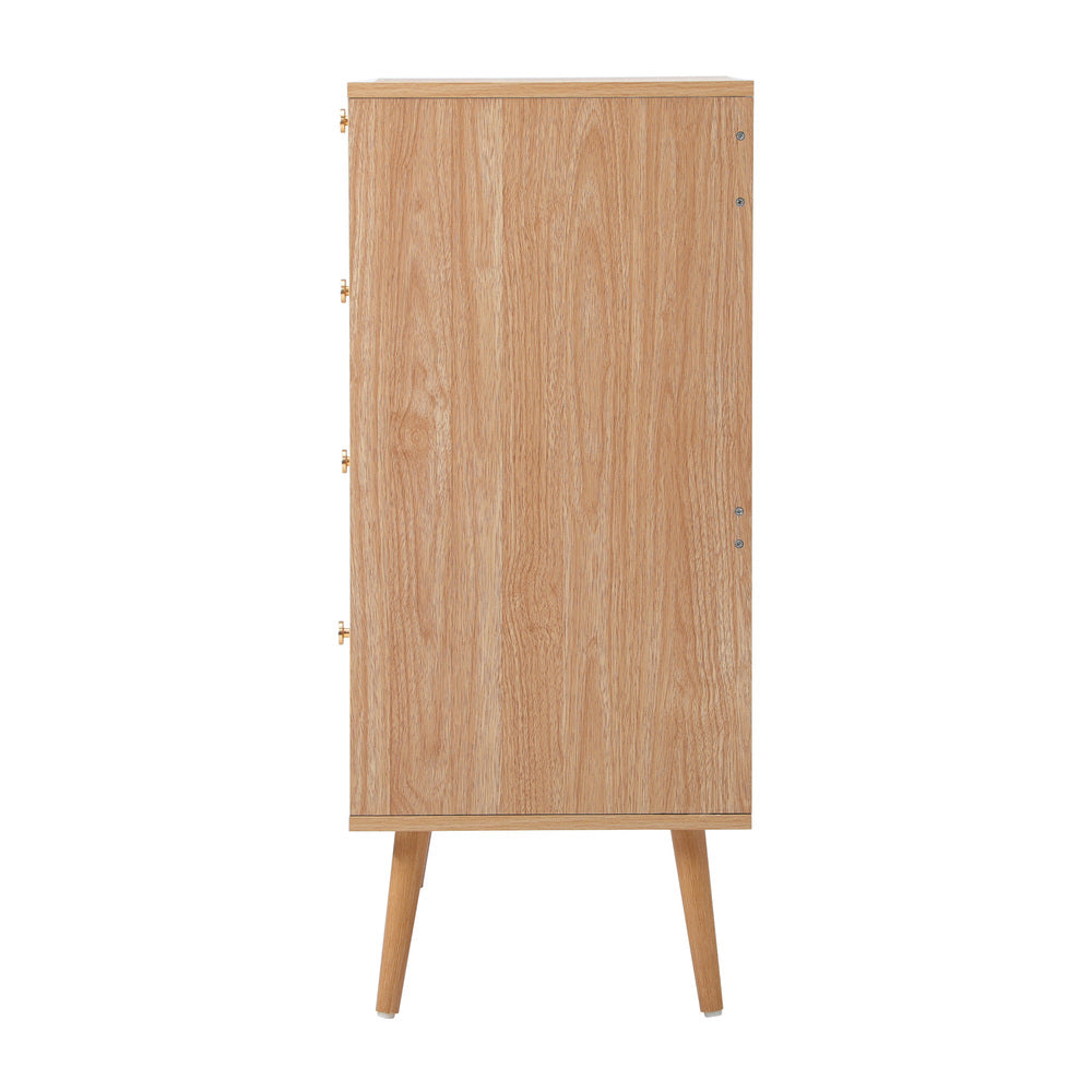SKUFFER 5 Chest of Drawers Dresser Tallboy Rattan Oikiture