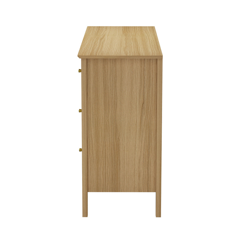 LIBBY 6 Chest of Drawers Dresser Tallboy Natural Oikiture