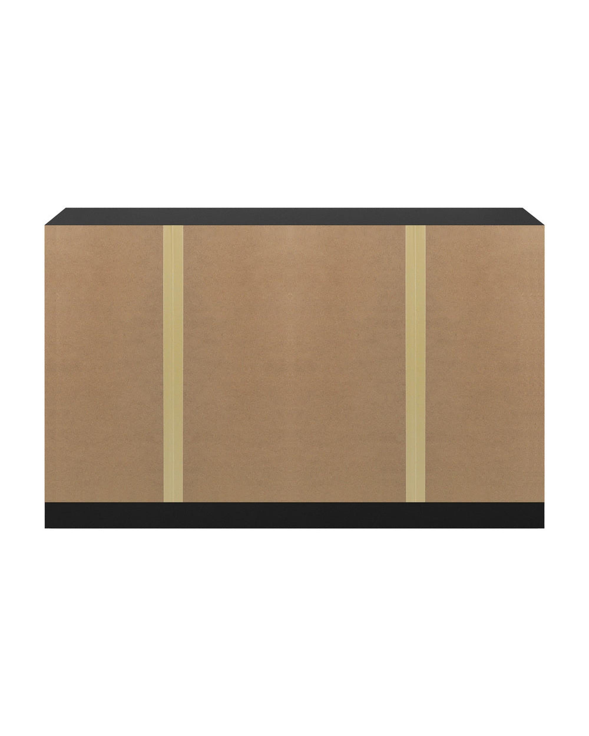 CORE 6 Chest of Drawers Lowboy Dresser Table Bedroom Black Oikiture