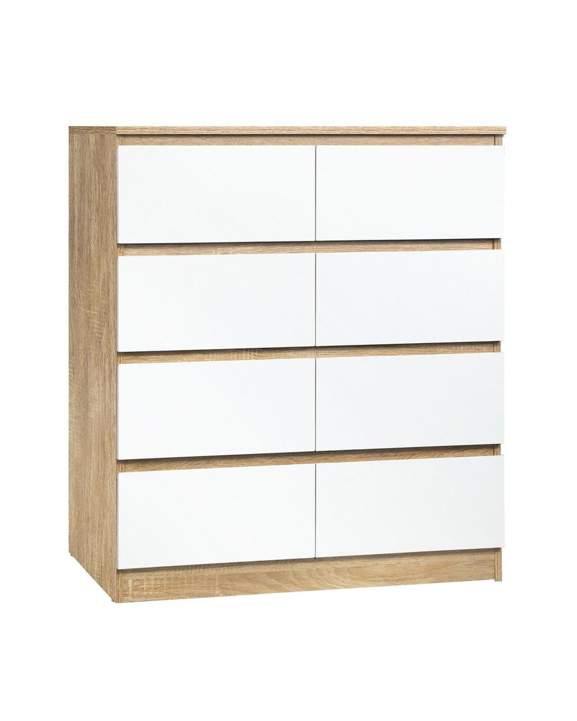 OCTAVIAN Chest of Drawers 8 Drawers Tallboy Cabinet Home Furniture Oikiture