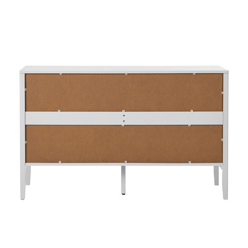 Oikiture 6 Drawer Kids Chest of Drawers White Painted Storage Cabinet
