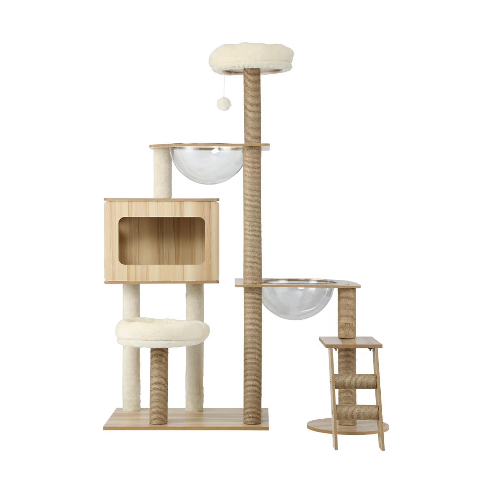 Alopet Cat Tree Scratcher Cats Condo Wood 142cm Alopet