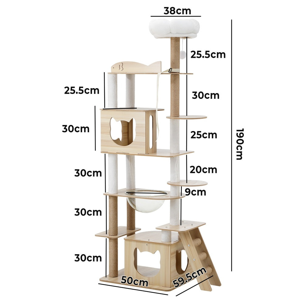 Alopet Cat Tree Tower Scratching Post Scratcher 190cm Alopet