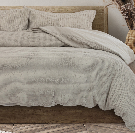 ALGODON "Ranch" COTTON WAFFLE QUILT COVER SET Algodon