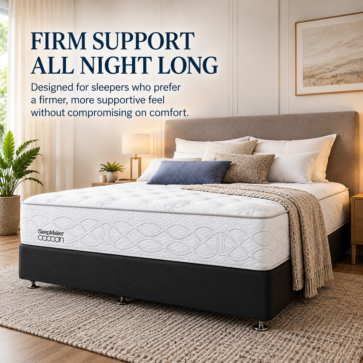 Sleepmaker Cocoon Silver 29 cm 5 Zone Mattress - Firm