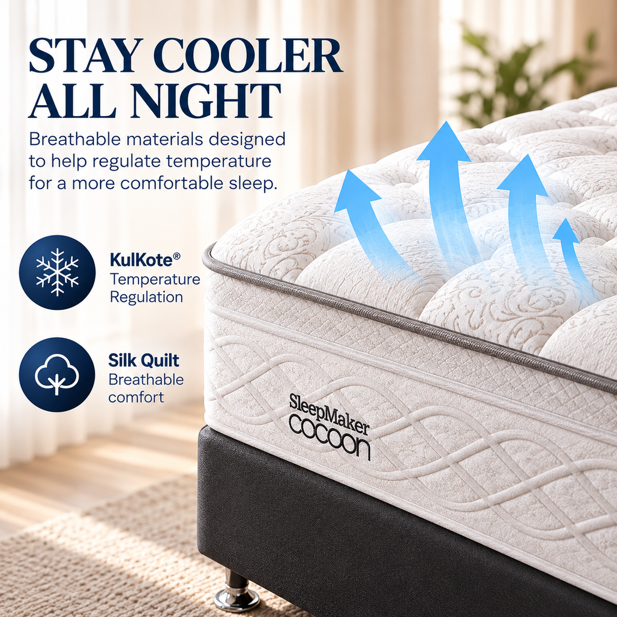 Sleepmaker Cocoon Gold 36 cm Mini Pocket Mattress - Plush