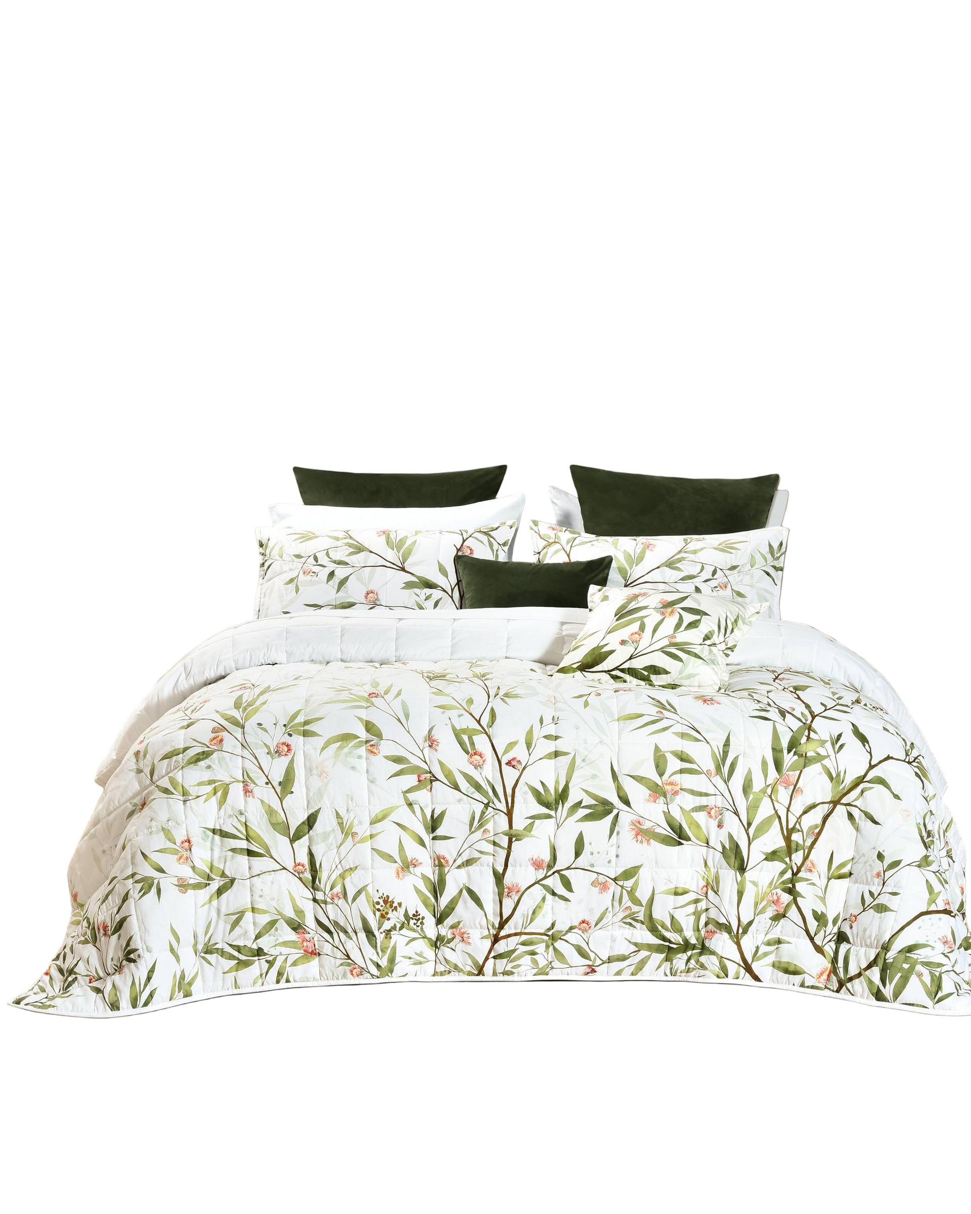 Bianca Bedding CORYMBIA White Polyester Coverlet Set Bianca Bedding