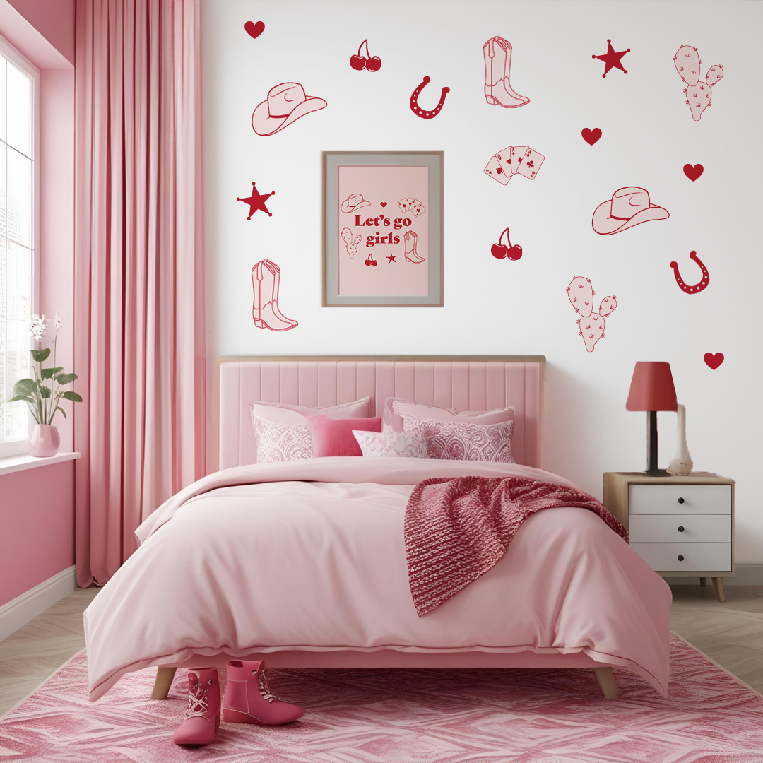 Cowgirl Rodeo Polka Art Prints