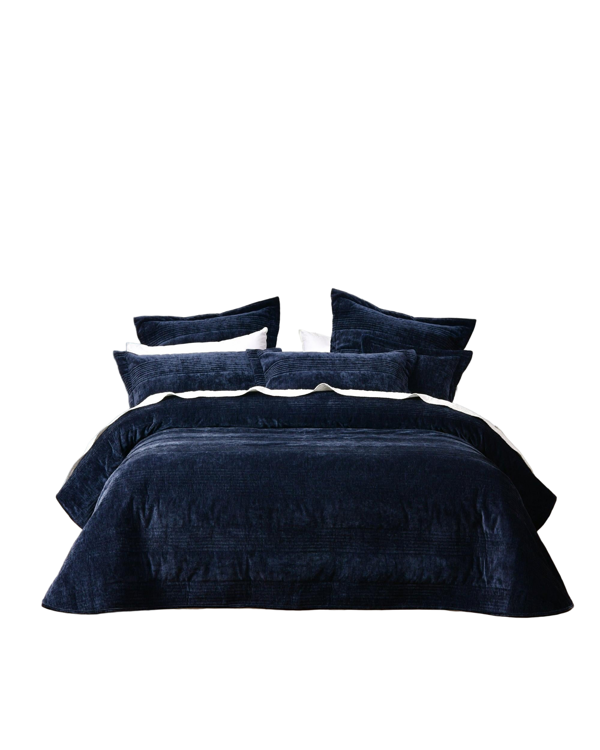 Bianca Bedding Cyrano INDIGO Coverlet Set Bianca Bedding