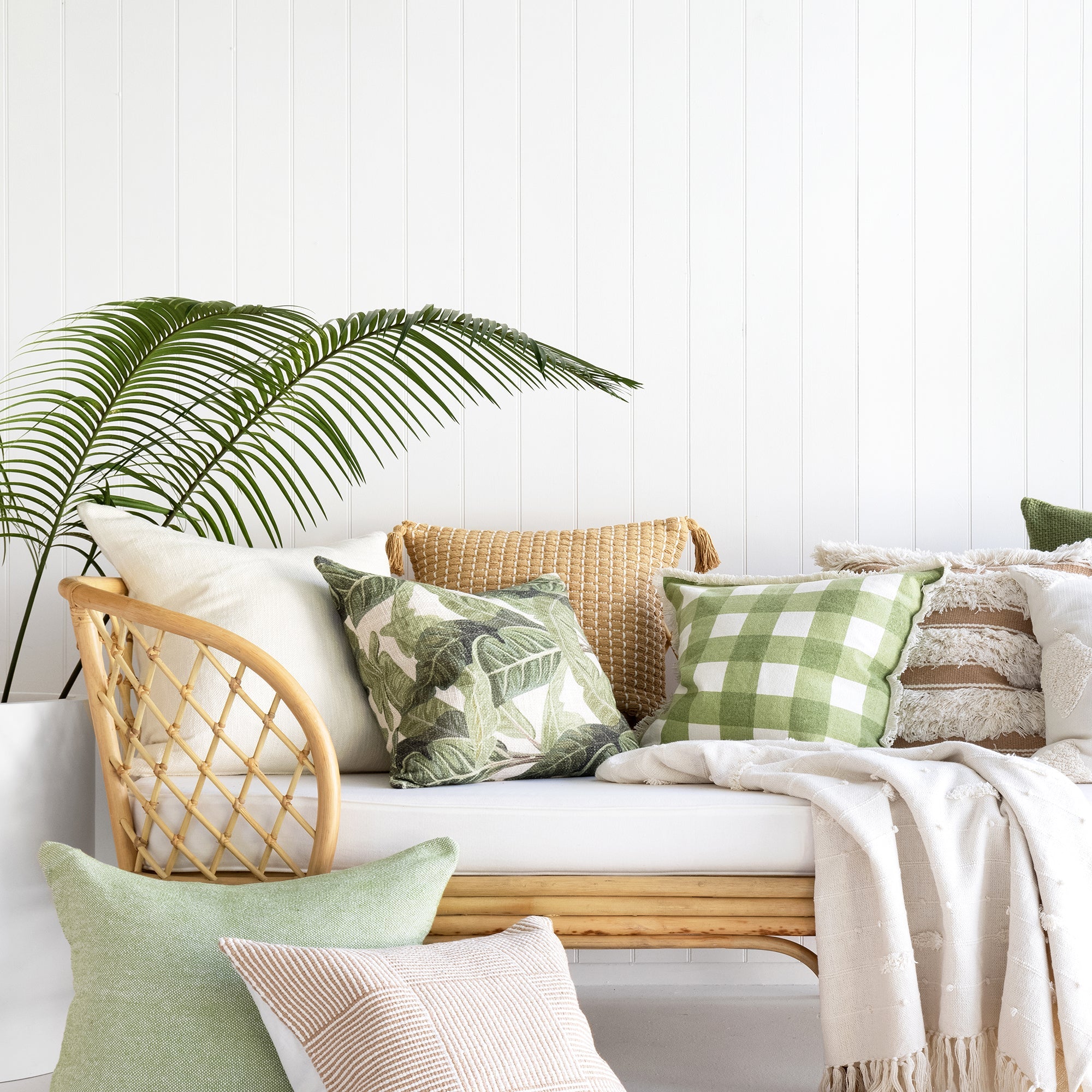 ZAAB |DARIA 50X50CM CHUNKY SLUB DOUBLE SIDE INDOOR CUSHION ZAAB