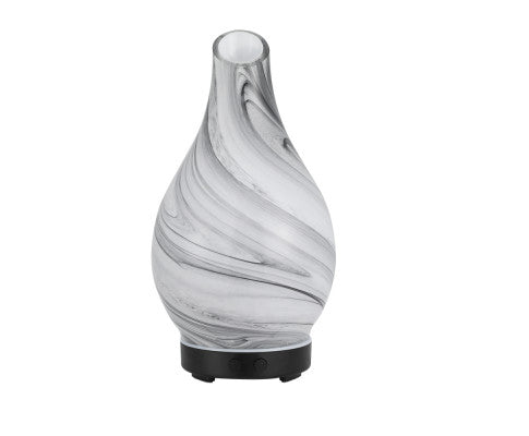 Aromatherapy Aroma Diffuser Essential Oil Humidifier LED Glass Marble Devanti