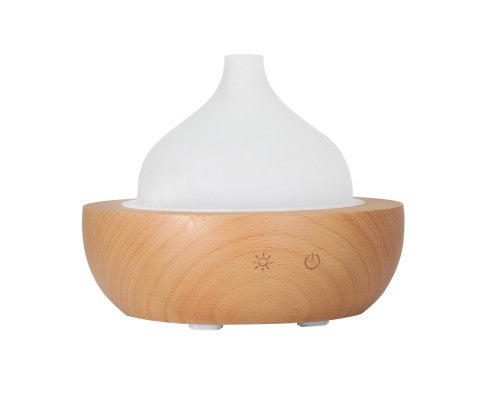 Aroma Aromatherapy Diffuser LED Oil Ultrasonic Air Humidifier Glass Wood Devanti