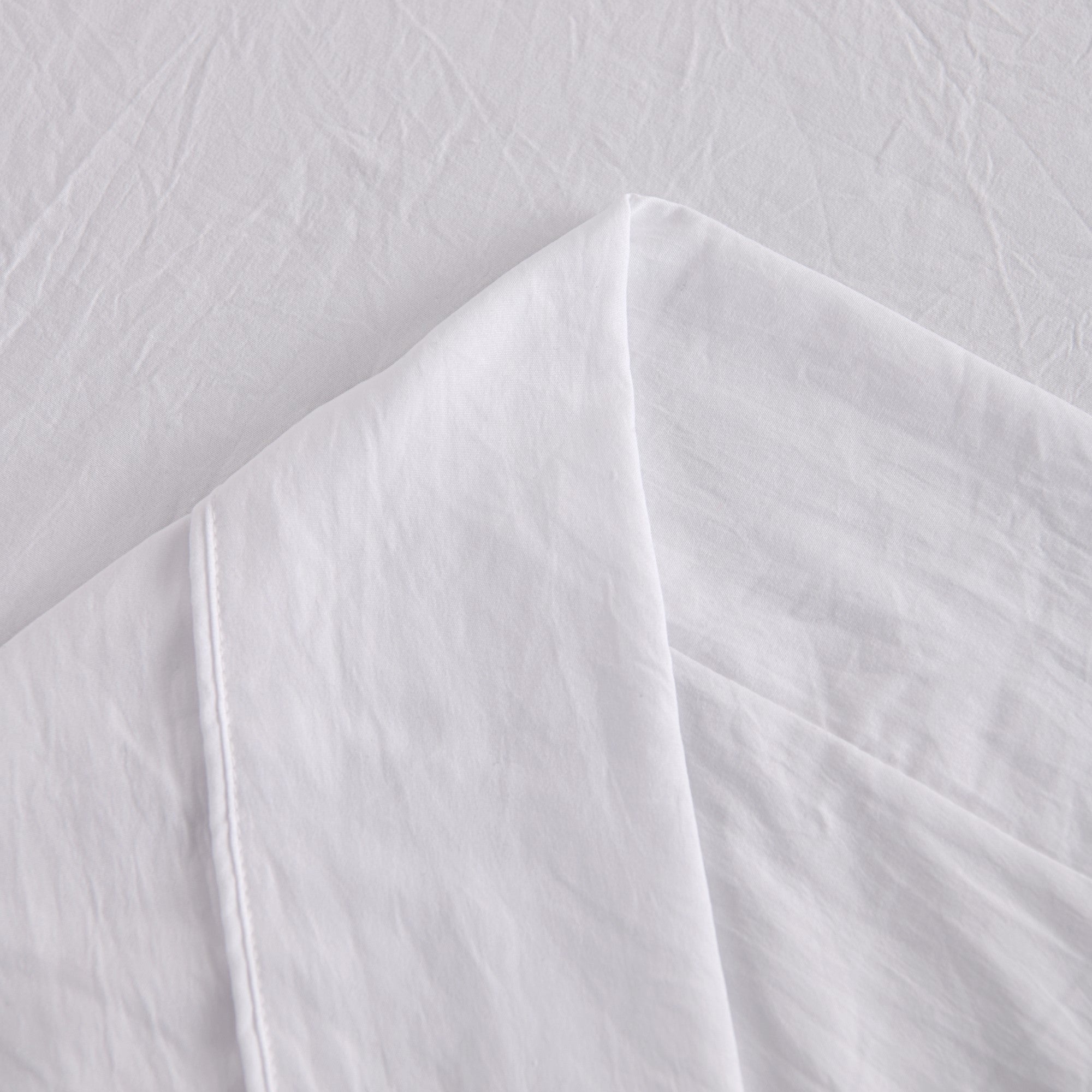 Dreamaker Fine Washed Microfibre Sheet Set White