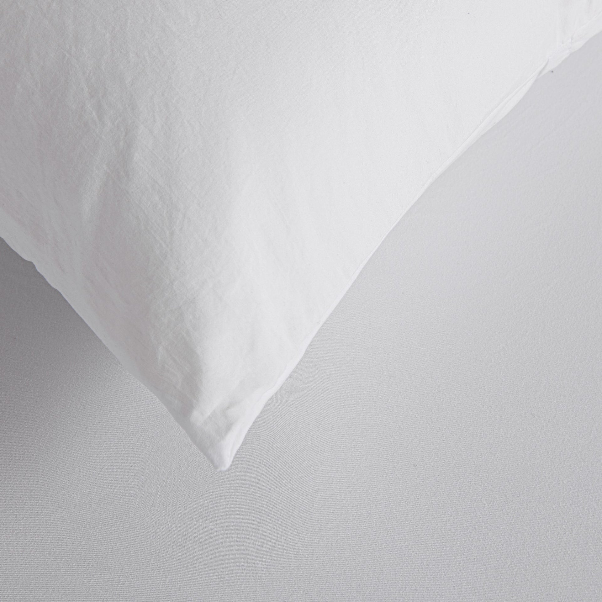 Dreamaker Fine Washed Microfibre European Pillowcase White