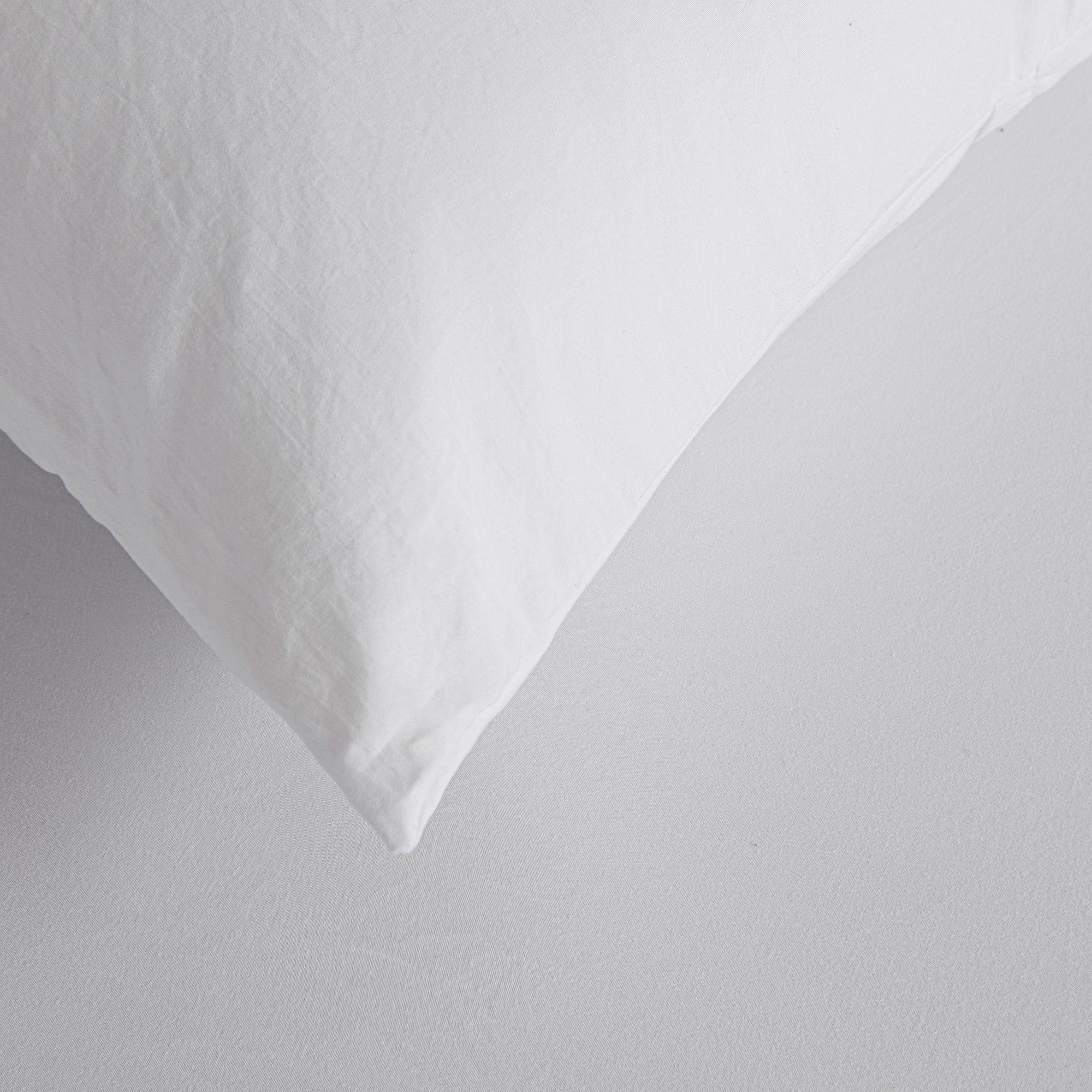 Dreamaker Fine Washed Microfibre European Pillowcase White