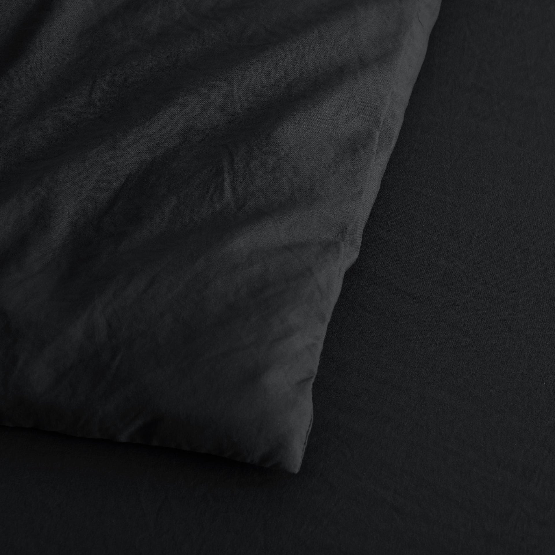Dreamaker Fine Washed Microfibre Quilt Cover Set Black