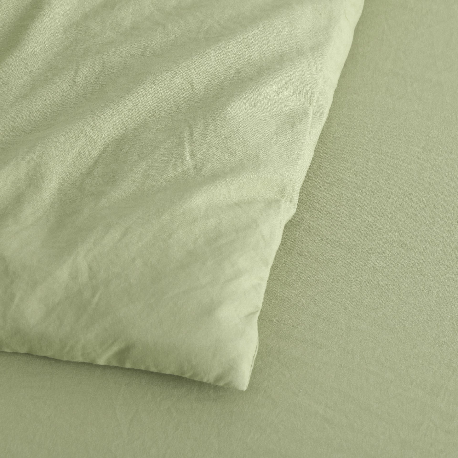 Dreamaker Fine Washed Microfibre Quilt Cover Set Sage Green