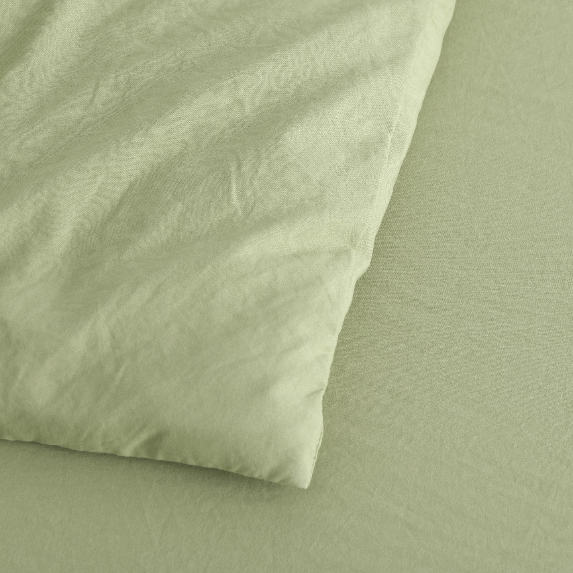 Dreamaker Fine Washed Microfibre Quilt Cover Set Sage Green