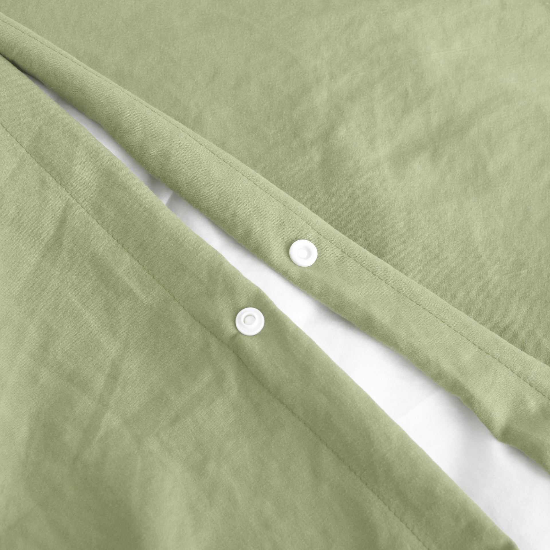 Dreamaker Fine Washed Microfibre Quilt Cover Set Sage Green