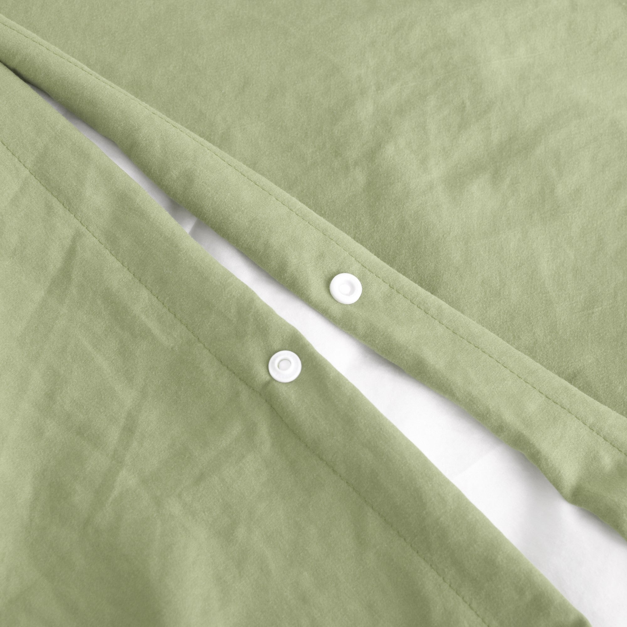 Dreamaker Fine Washed Microfibre Quilt Cover Set Sage Green