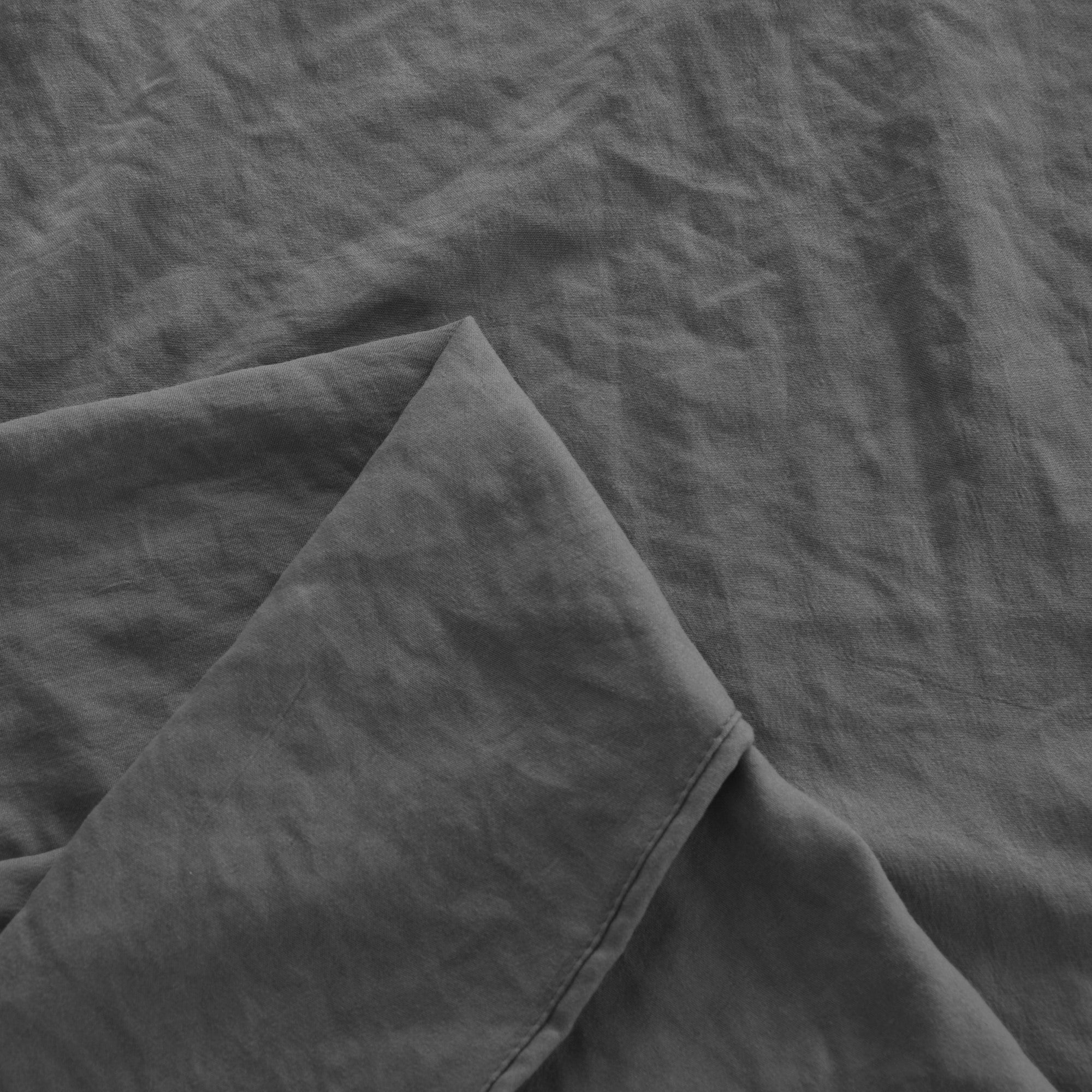 Dreamaker Fine Washed Microfibre Sheet Set Charcoal