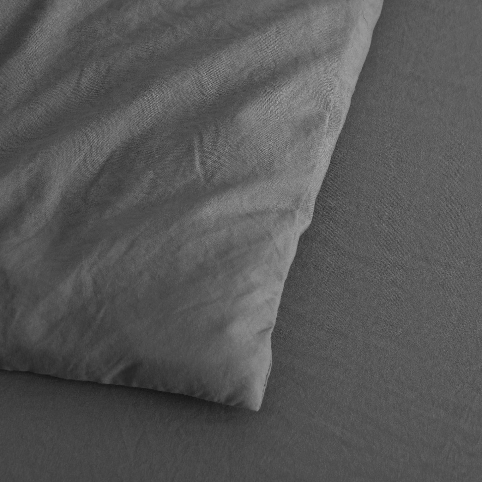 Dreamaker Fine Washed Microfibre Quilt Cover Set Charcoal