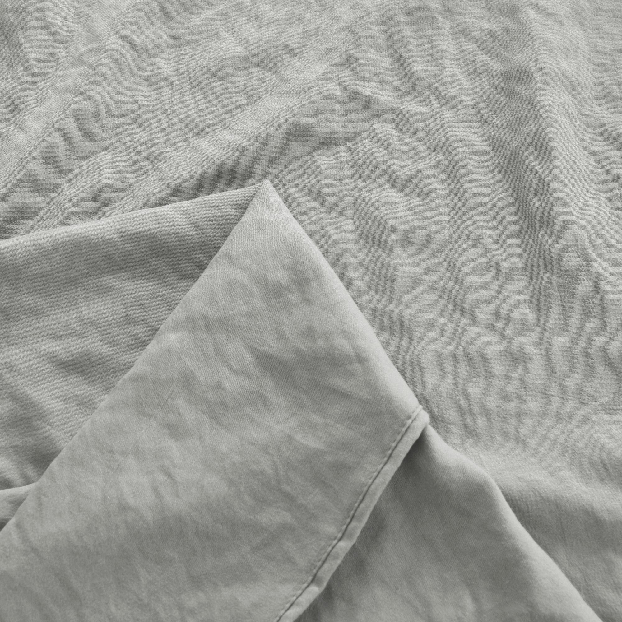 Dreamaker Fine Washed Microfibre Sheet Set Dove Grey