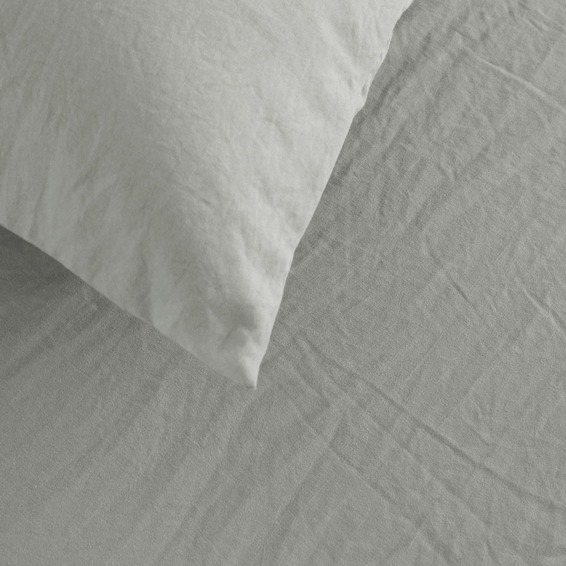 Dreamaker Fine Washed Microfibre European Pillowcase Dove Grey