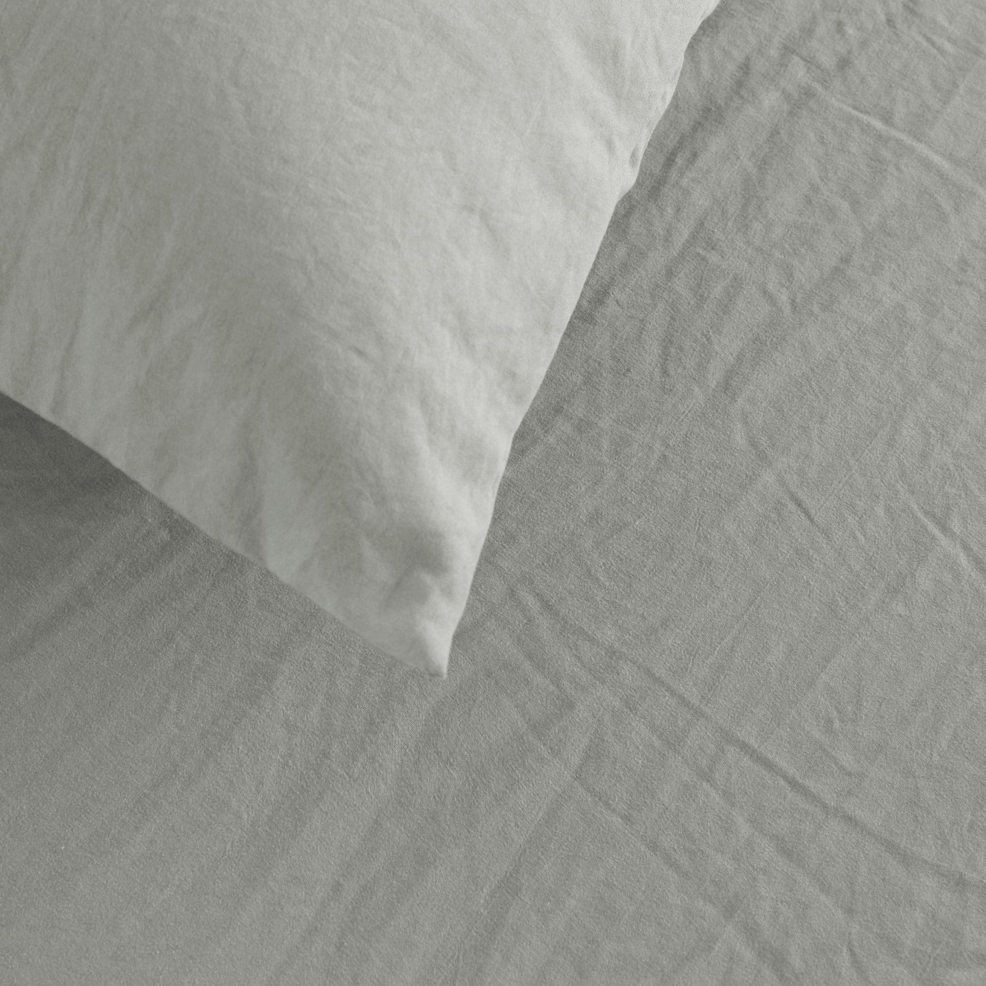 Dreamaker Fine Washed Microfibre European Pillowcase Dove Grey