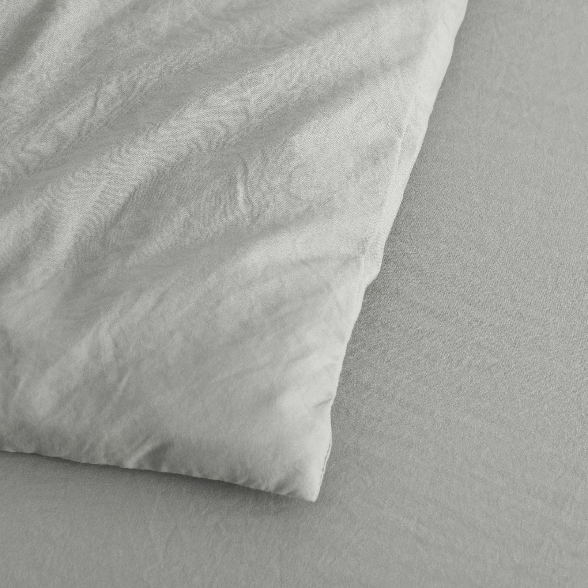 Dreamaker Fine Washed Microfibre Quilt Cover Set Dove Grey
