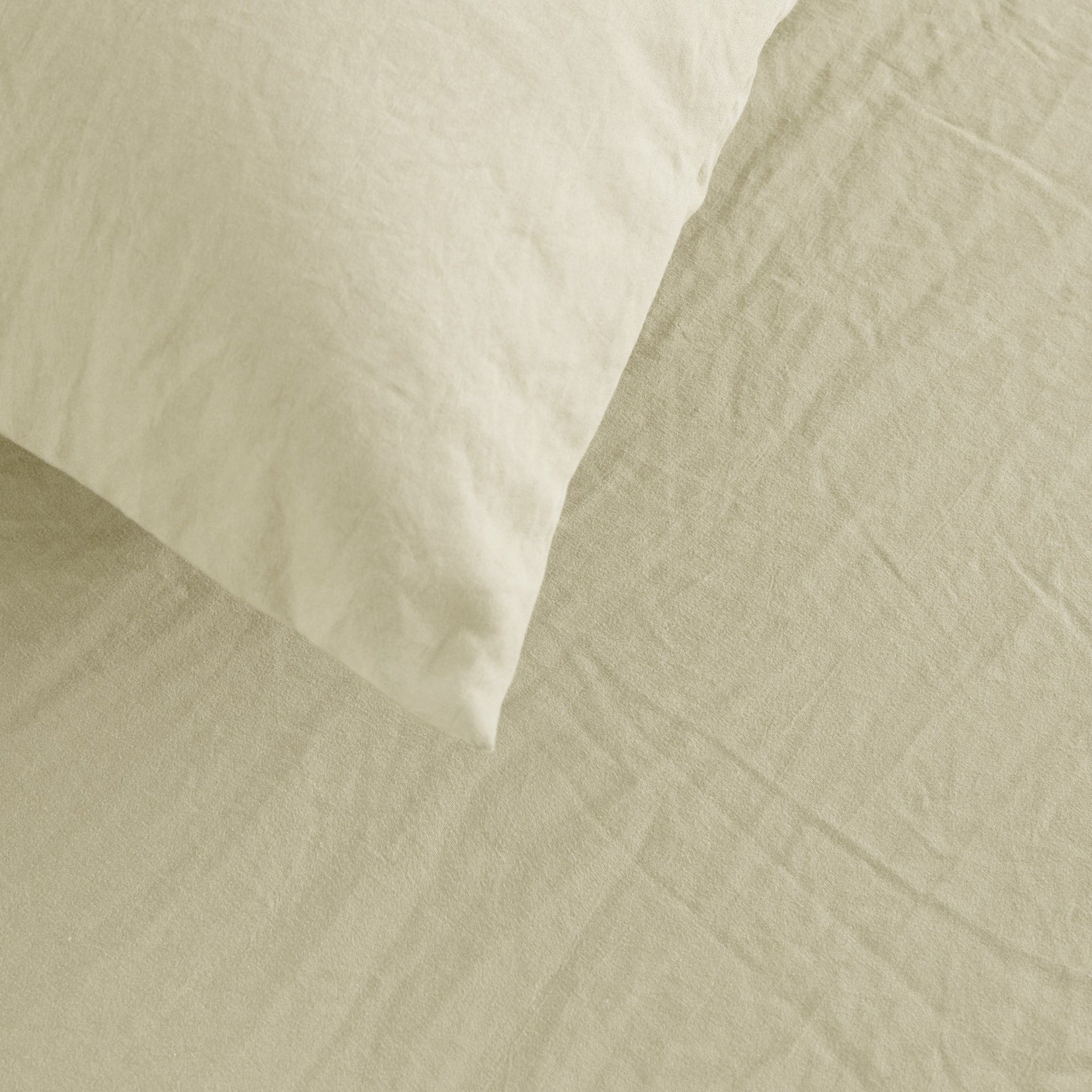Dreamaker Fine Washed Microfibre European Pillowcase Natural
