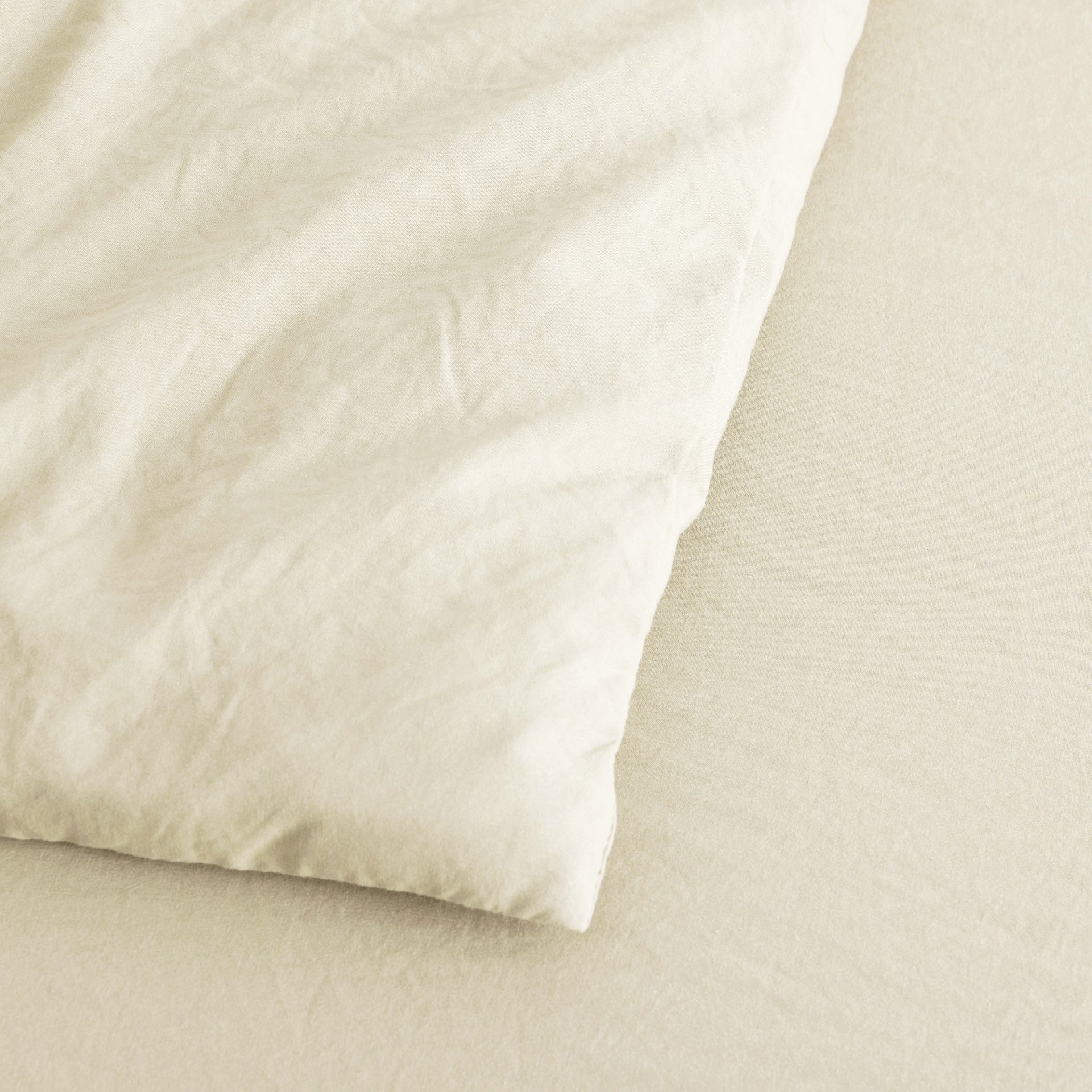 Dreamaker Fine Washed Microfibre Quilt Cover Set Natural