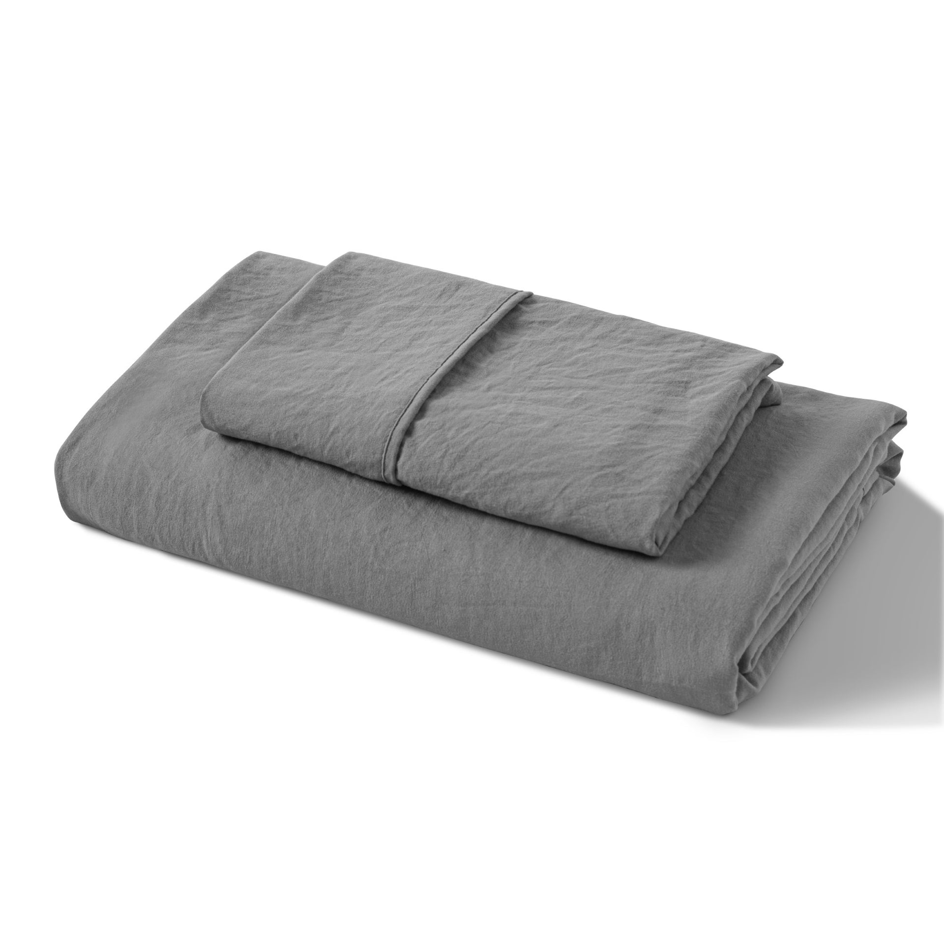 Dreamaker Fine Washed Microfibre Combo Fitted Sheet Set Charcoal