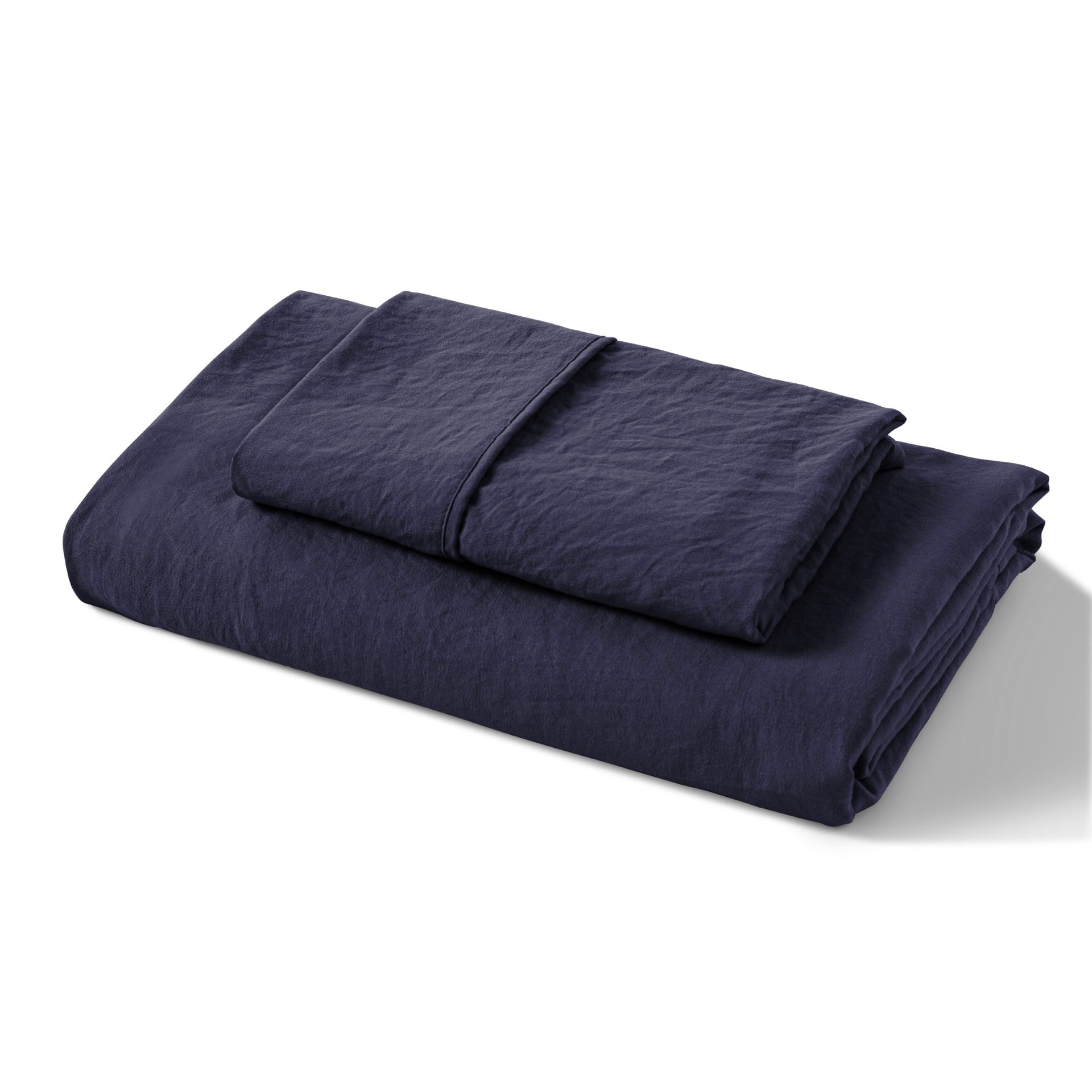 Dreamaker Fine Washed Microfibre Combo Fitted Sheet Set Navy