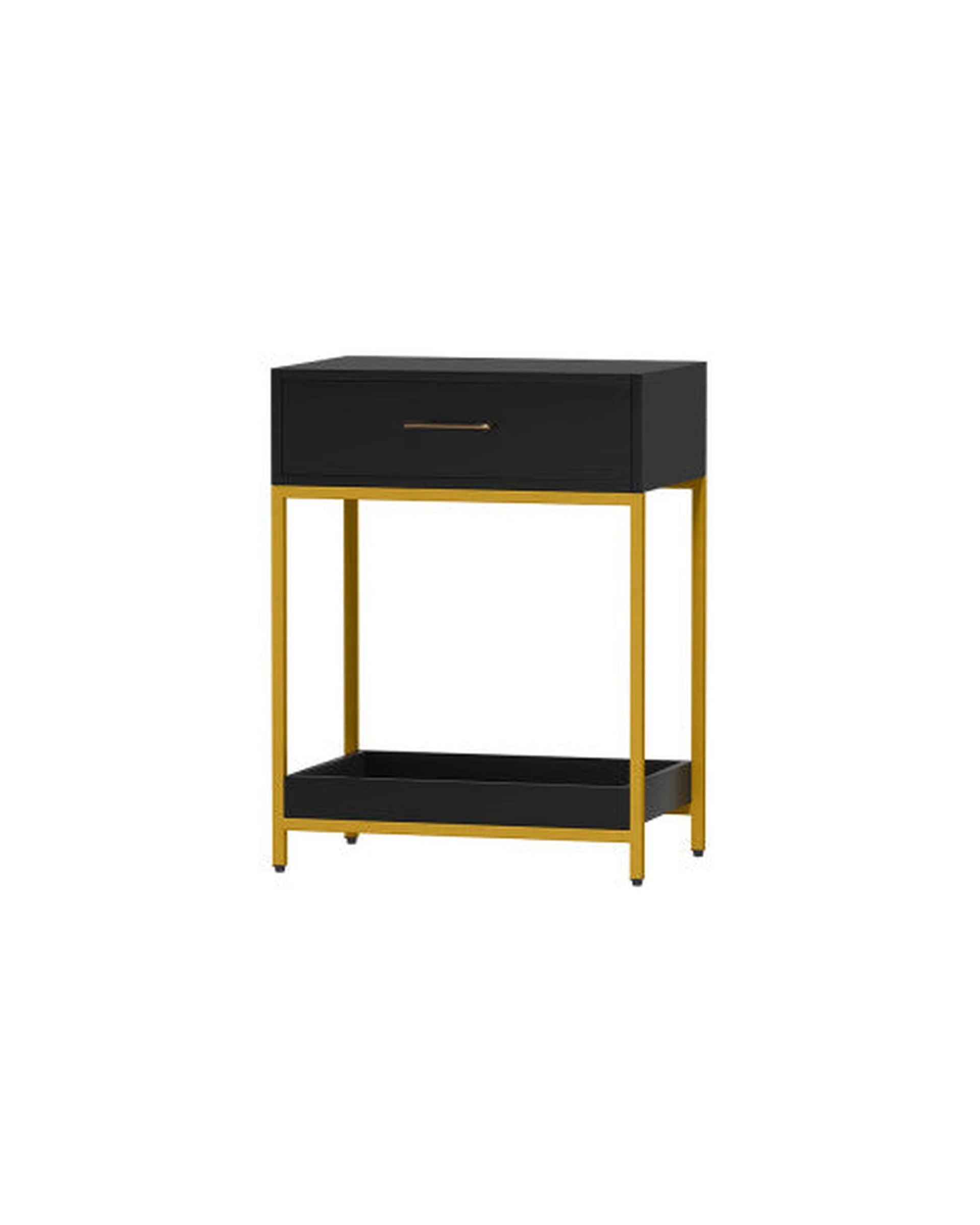 Artiss Bedside Table Drawers Side Table Shelf Bedroom Furniture Nightstand Black Artiss