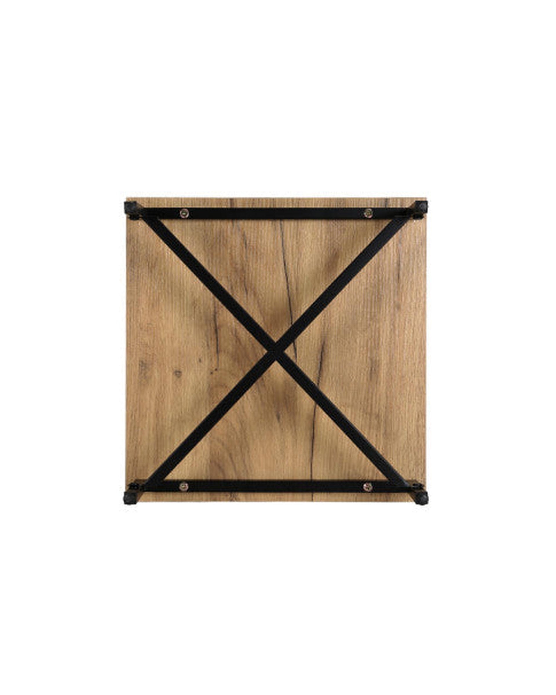 Artiss Bedside Table Drawers Shelf Side Nightstand Storage Bedroom Rust Oak Artiss